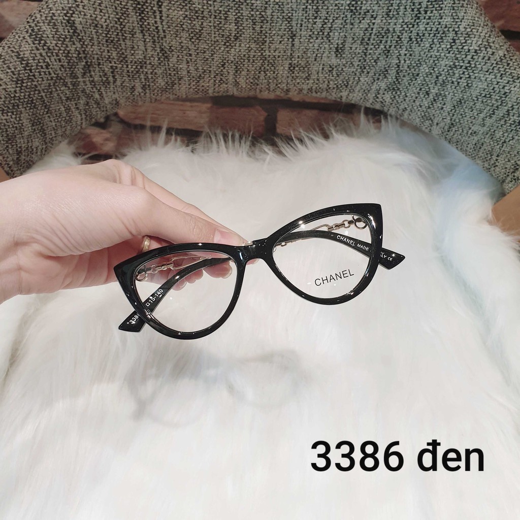 Gọng kính cận mắt mèo càng kim loại, kính mắt mèo thời trang tuổi teen nữ 3386 | BigBuy360 - bigbuy360.vn