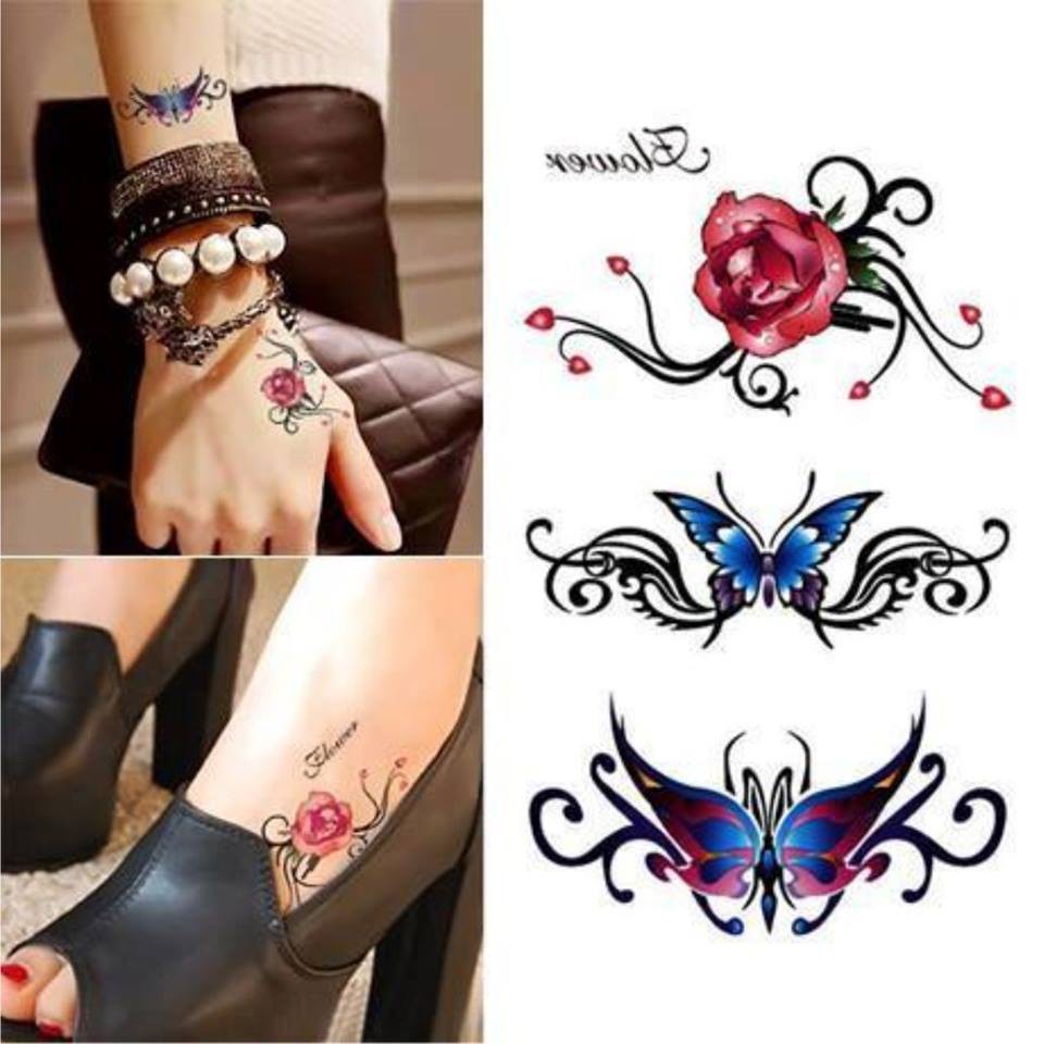 Hình Xăm Dán Tattoo Nhịp Tim Trái Tim