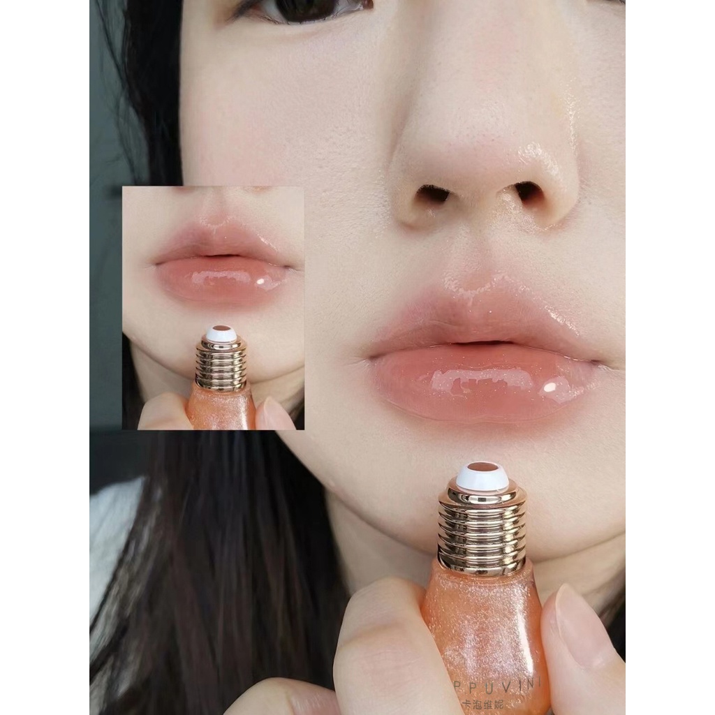 Son kem Cappuvini Dưỡng Ẩm Chống Thấm Nước Lâu Trôi Không Khô Môi Thiết Kế Hình Bóng Đèn Độc Đáo