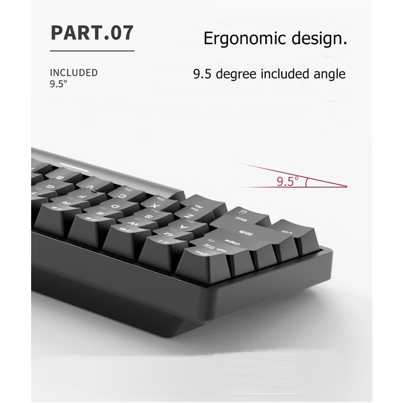 RK G68 - Bàn phím cơ không dây Royal Kludge RK G68 Bluetooth 5.1 và Wireless 2.4G - CHÍNH HÃNG