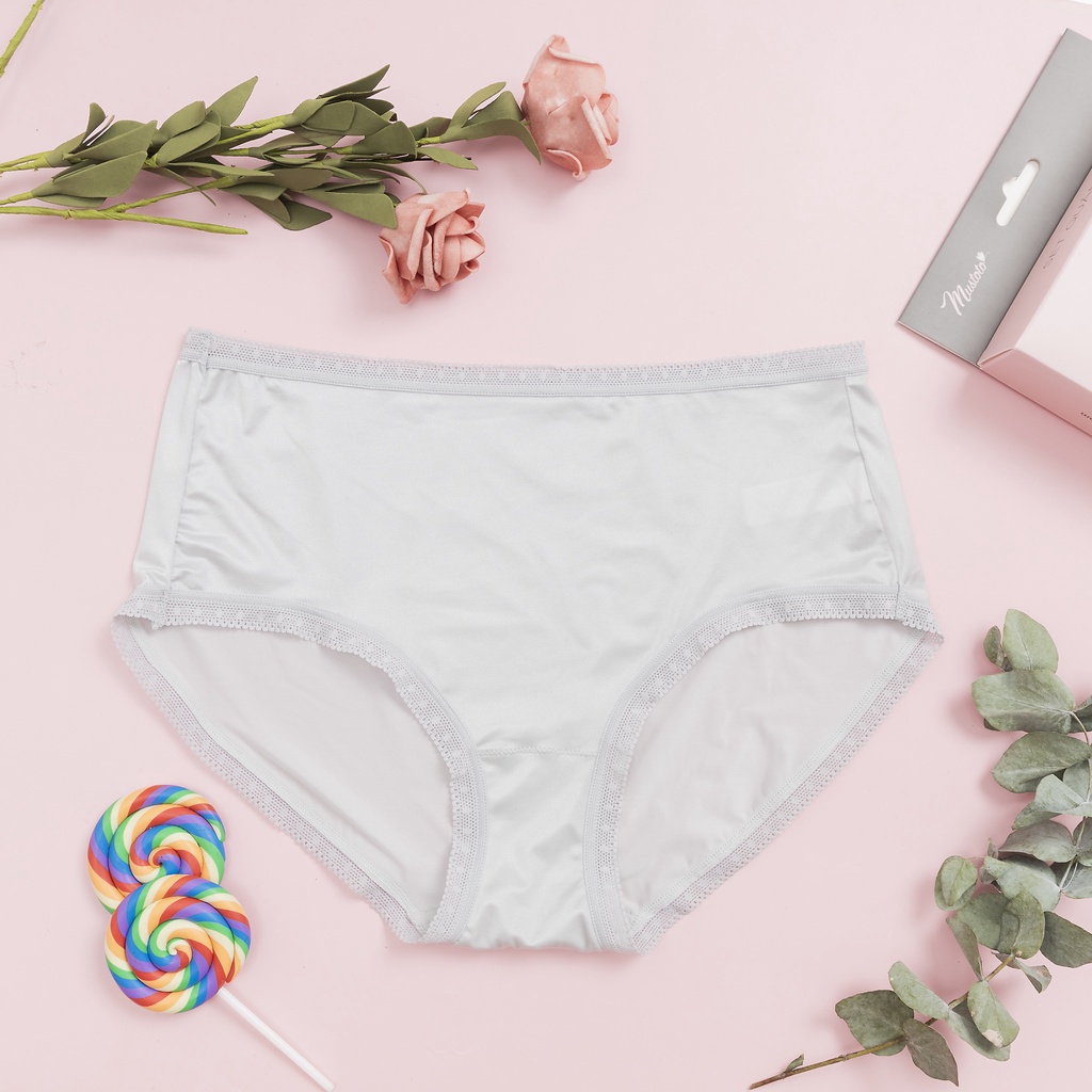 Quần Lót Nữ Lưng Cao Viền Ren Mềm Mịn Siêu Thoải Mái (Mustoto MQ31)