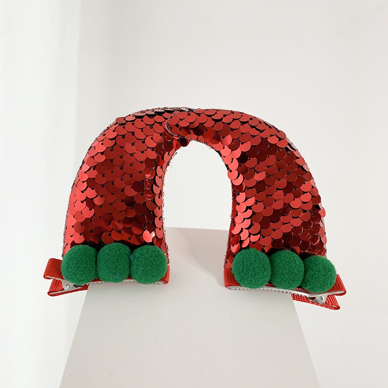 Kẹp tóc kiểu sừng tuần lộc đính kim sa long lanh thời trang