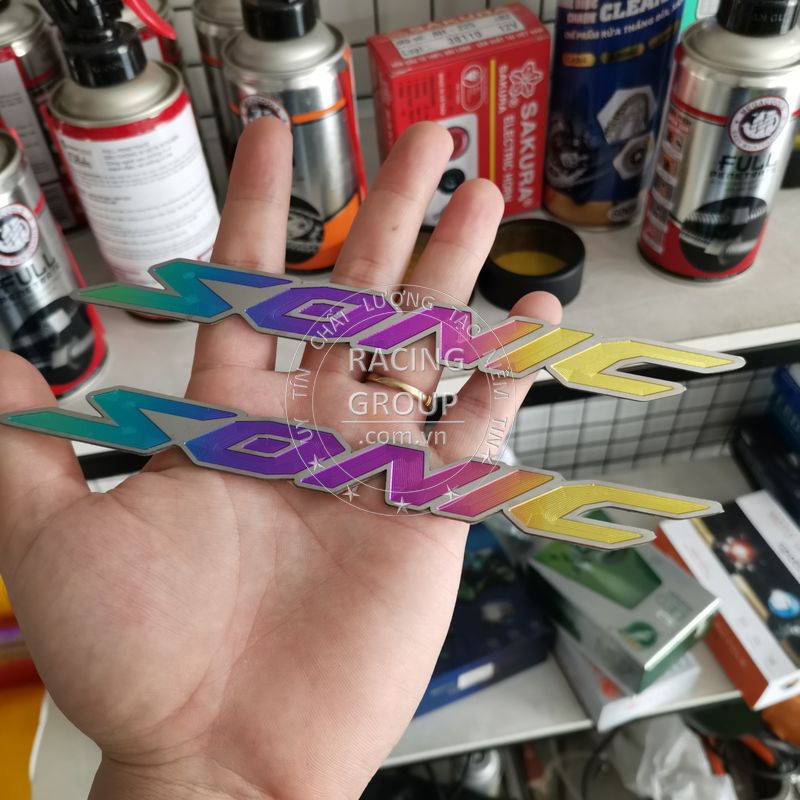 Tem titan dán hông Winner X, Winner, Exiter 150, Vario, Satria, Sonic, AB, SH trang trí xe máy