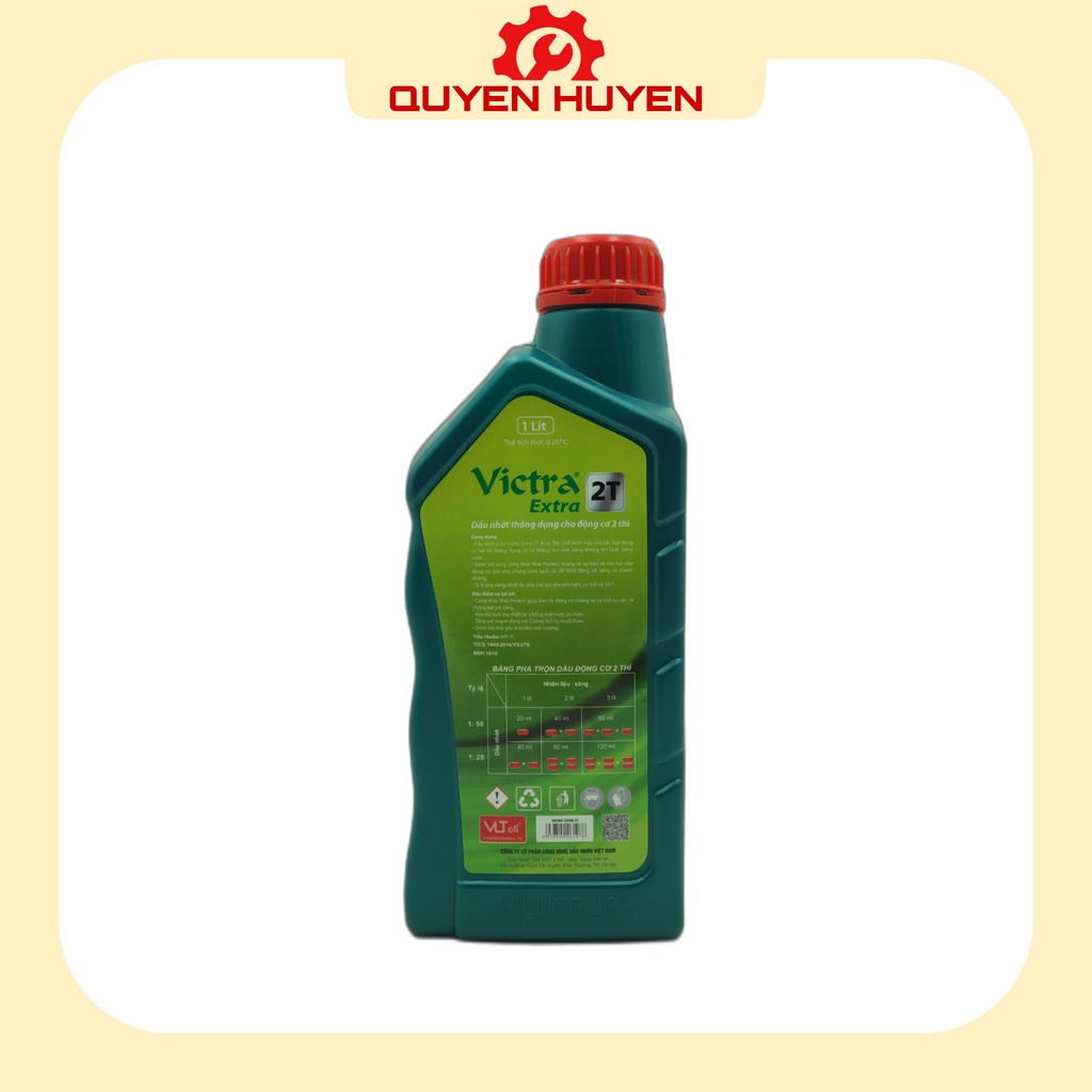 Dầu nhớt động cơ 2 thì cao cấp Victra 1000ml - dành cho xe máy - máy cưa - máy cắt cỏ