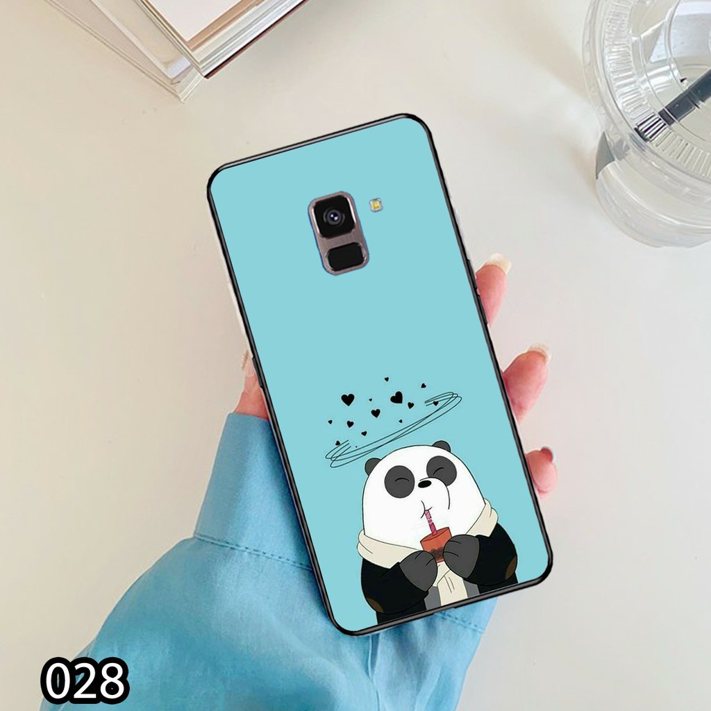 Ốp lưng Samsung A6-2018/A6 Plus/A8-2018/A8 Plus in hình  gấu Bear siêu đẹp, độc, lạ_KINGSTORE.HN_Ốp SS A6/A6P/A8/A8P