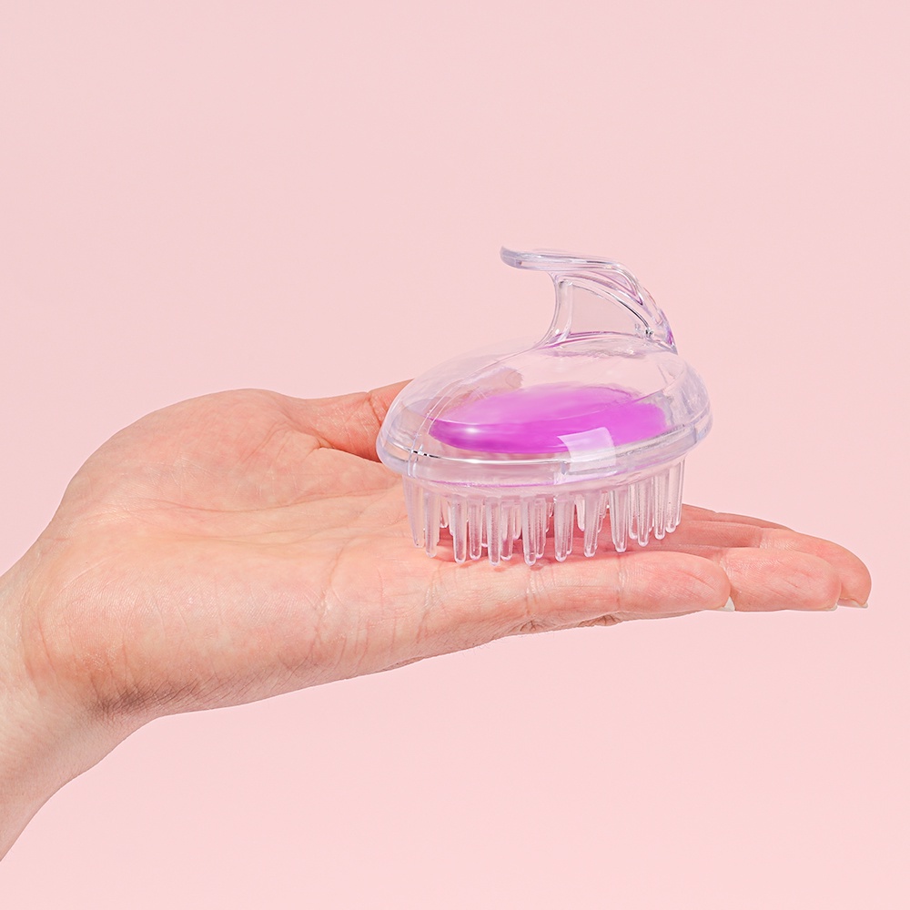 [Hàng mới về] Lược gội đầu tóc mát xa da đầu bằng silicon nhiều màu thời trang tiện dụng