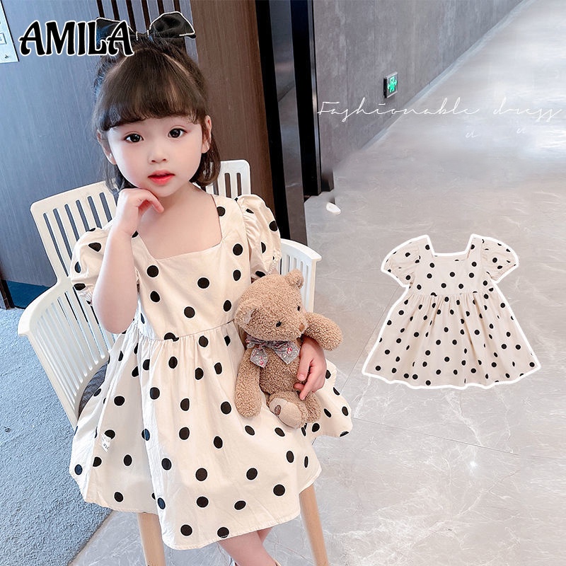 Đầm công chúa AMILA vải mỏng thời trang mùa hè dành cho bé gái