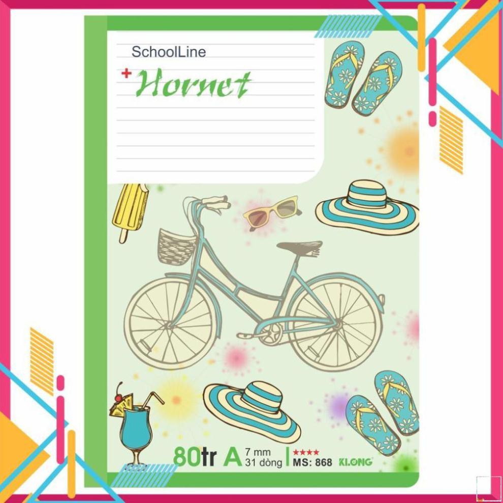 Vở kẻ ngang KLONG 80tr B5 Hornet 58/90; MS: 868,