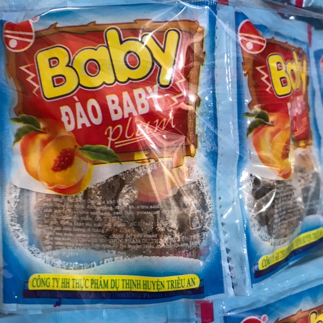 Sỉ bịch 60 gói ô mai đào Baby