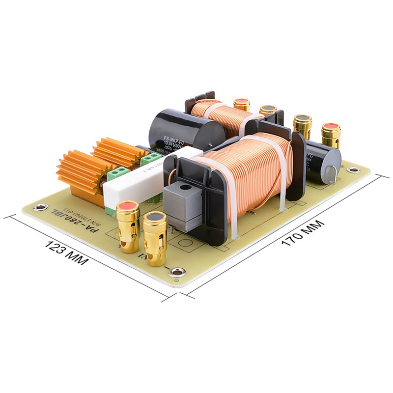 Âm thanh 2 chiều Bộ phân tần Tweeter Bass Loa chéo Bộ lọc giai đoạn phân chia tần số chuyên nghiệp cho loa 15 Inch