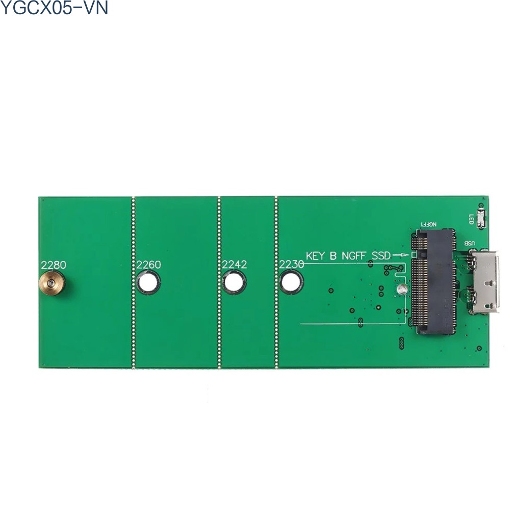 Hộp Đựng Ổ Cứng Chuyển Đổi Ngff M.2 Sang Usb 3.0 5gbps Ssd 2230 / 2242 / 2260 / 2280 mm | BigBuy360 - bigbuy360.vn
