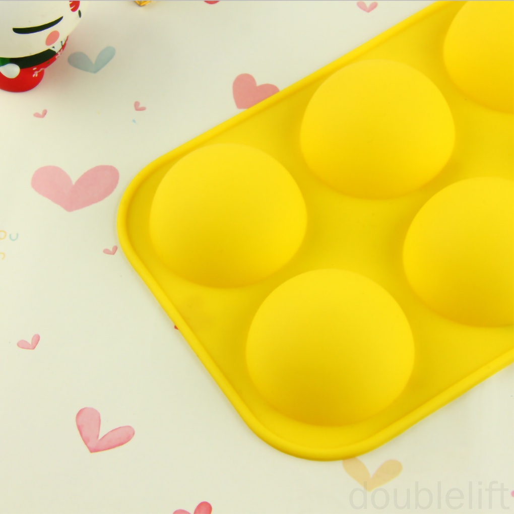 Khuôn Silicone Làm Bánh 6 Ngăn Hình Bán Nguyệt Chịu Nhiệt