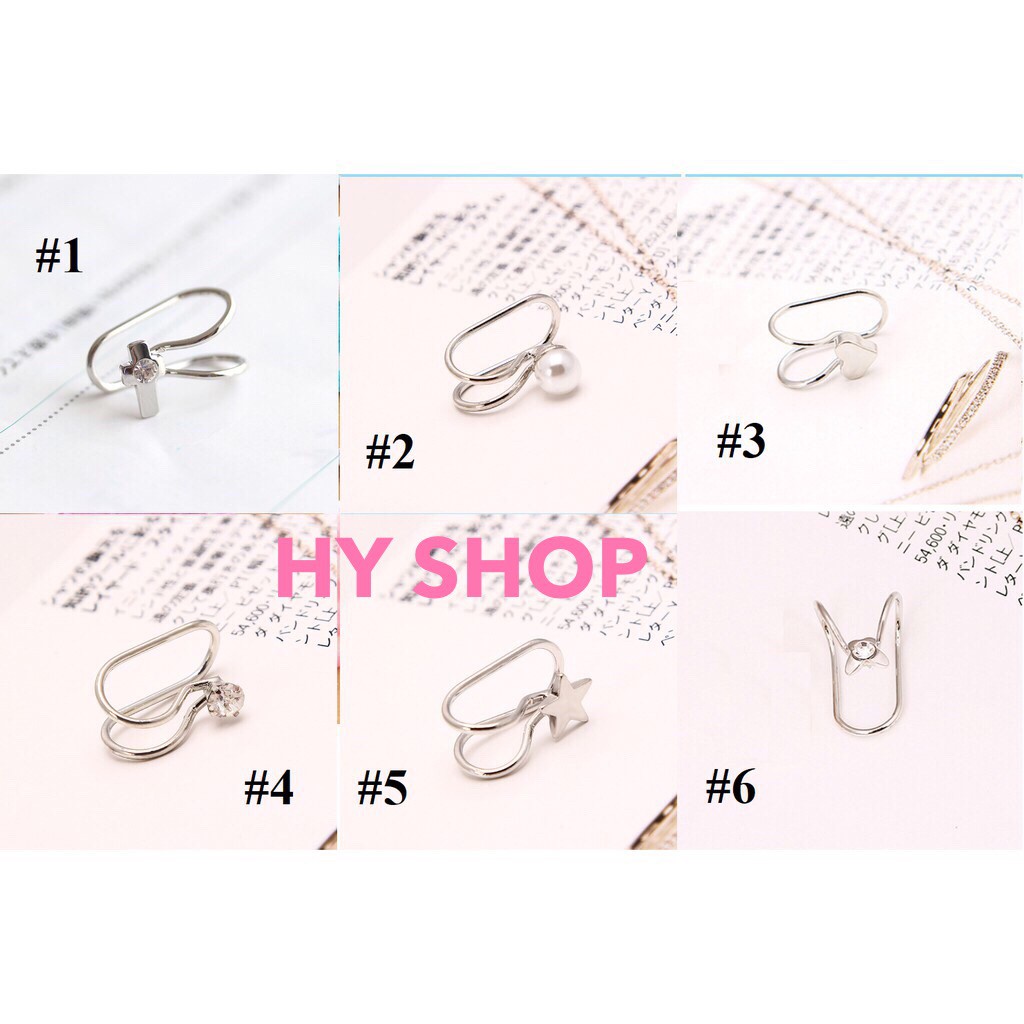 kẹp tai nhiều kiểu xinh xắn
