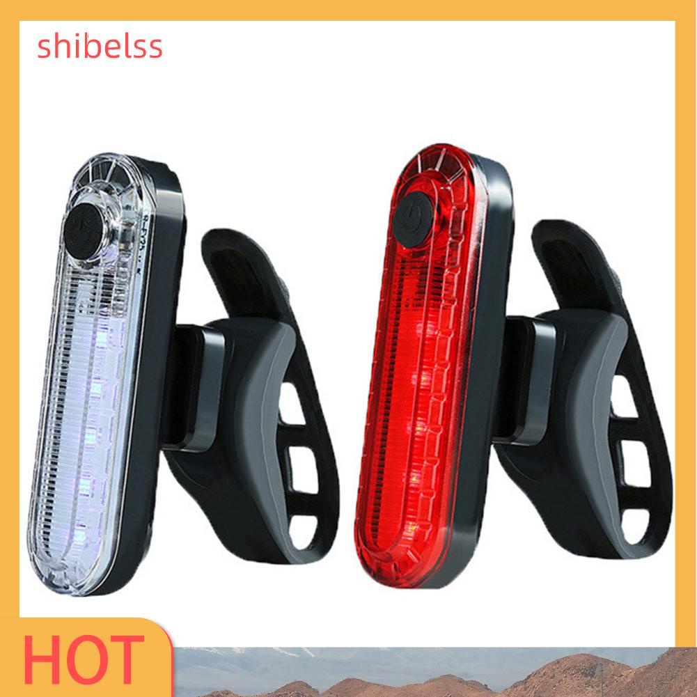 Đèn LED Cảnh Báo Gắn Đuôi Xe Đạp Chống Nước 4 Chế Độ SHIBEL SMD2835