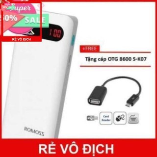 Pin sạc dự phòng romoss sense 4p - 10400mah chính hãng -
tặng #free cáp otg 8600 s-k07