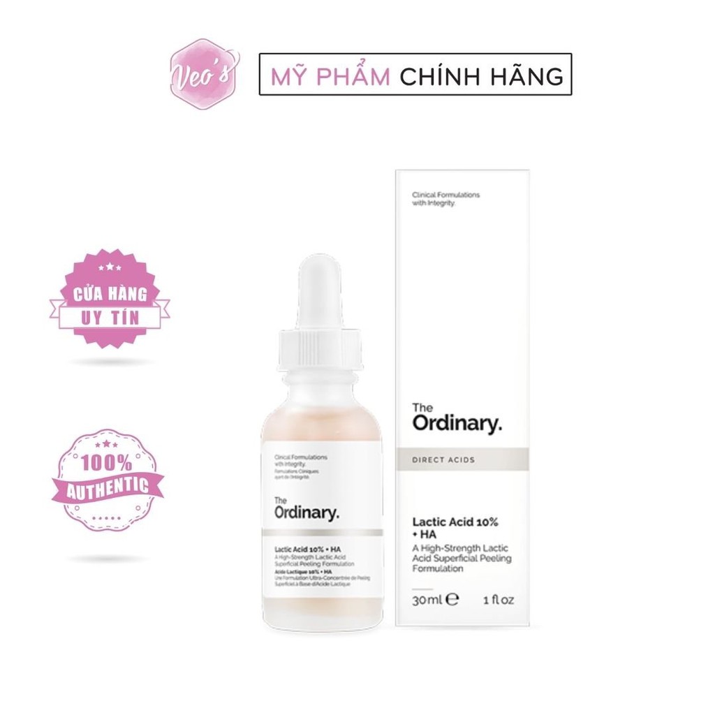 The Ordinary Lactic Acid 10% + HA 2% - Serum làm sáng da