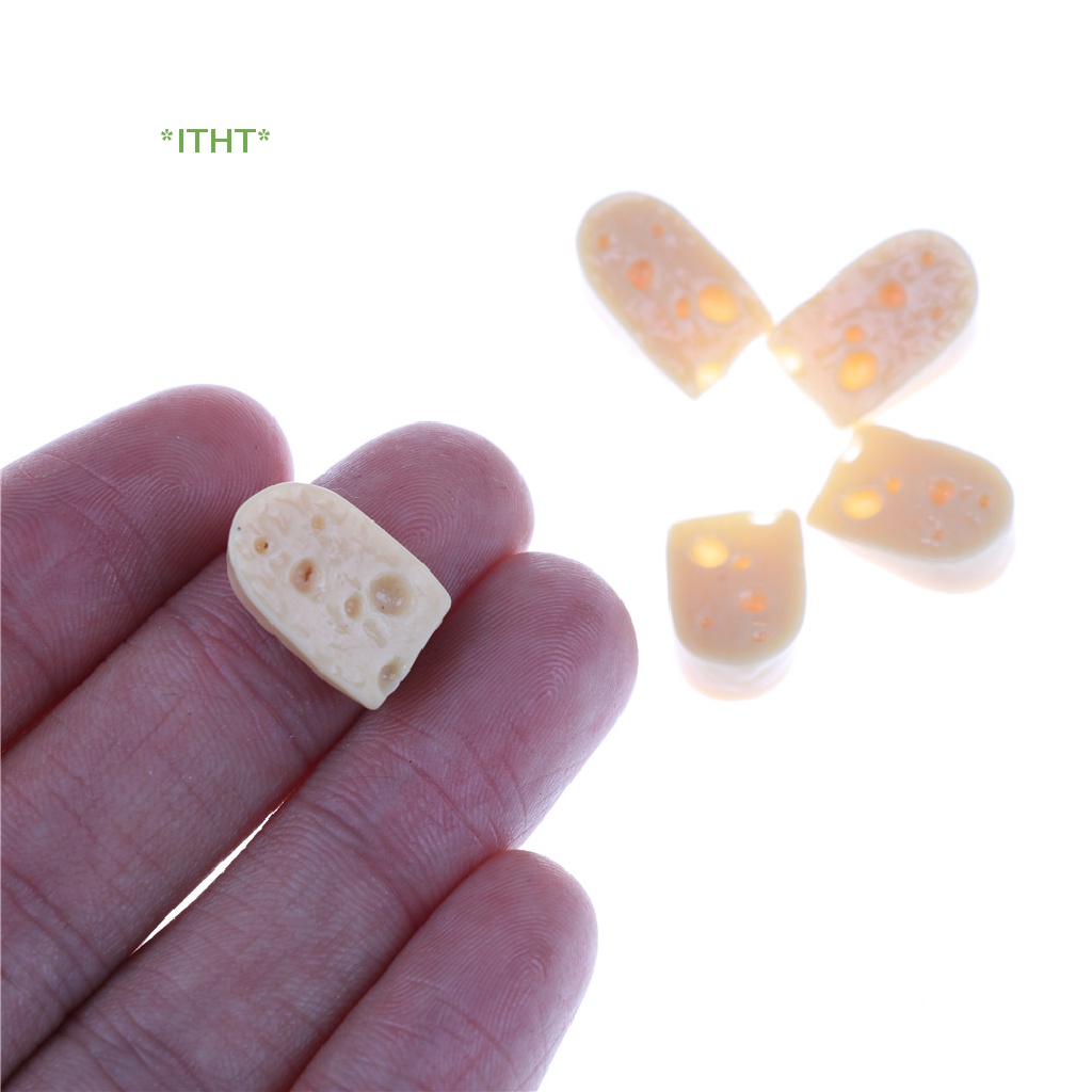 Bộ 5 Phô Mai Mini Tỉ Lệ 1 / 12 Dùng Trang Trí Nhà Búp Bê Mới