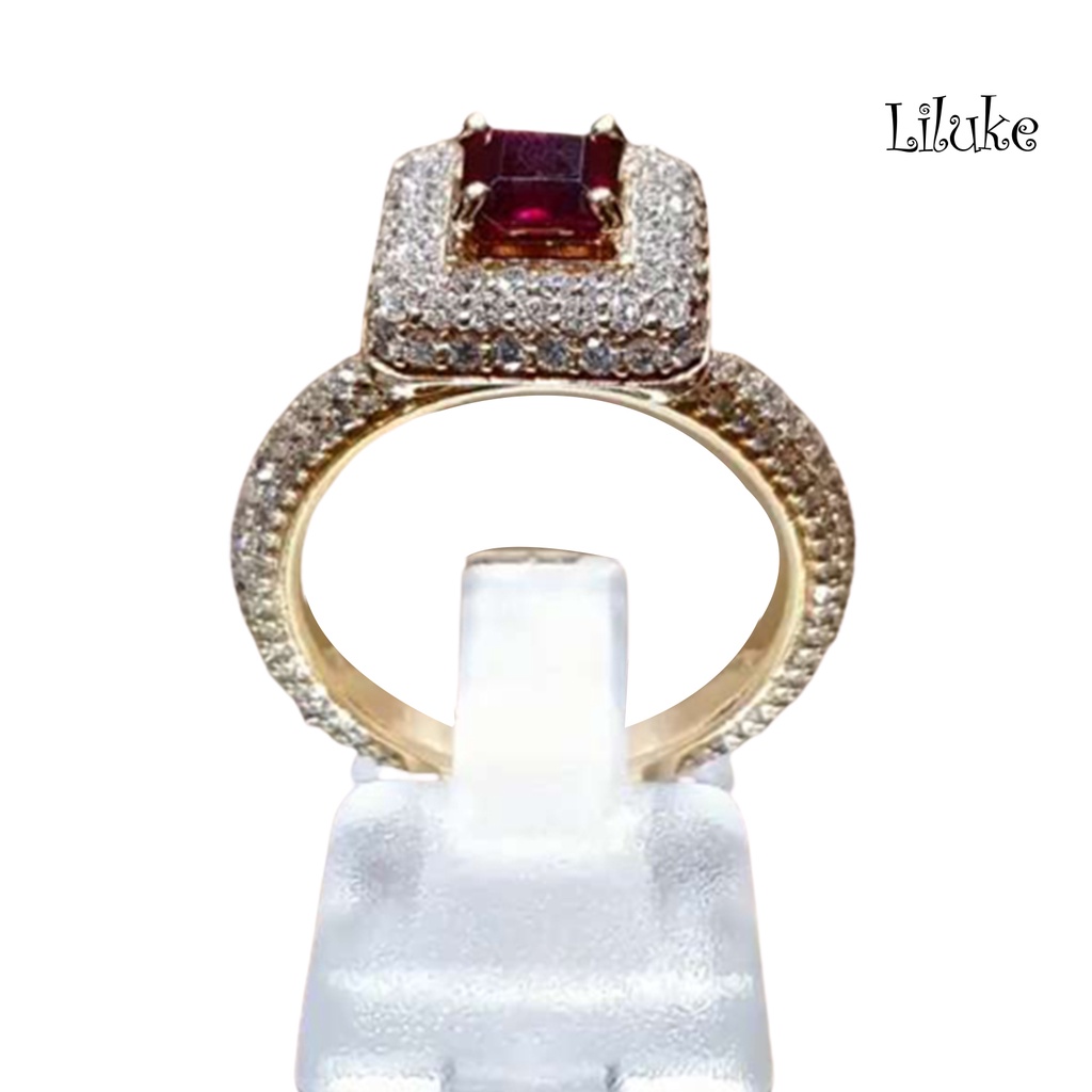 Nhẫn Hợp Kim Đính Đá Nhiều Màu Kiểu Dáng Thời Trang Cho Nữ