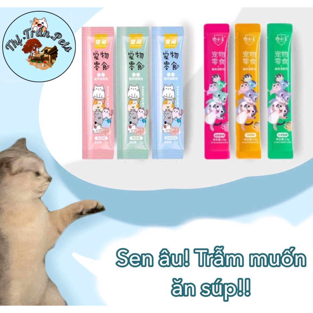 Súp thưởng cho mèo shizuka thanh 15gr ( bỏ sỉ)