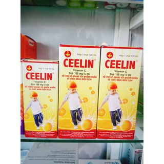 Siro uống ceelin bổ sung vitamin c ,giúp tăng sức đề kháng, tăng miễn dịch cho trẻ em