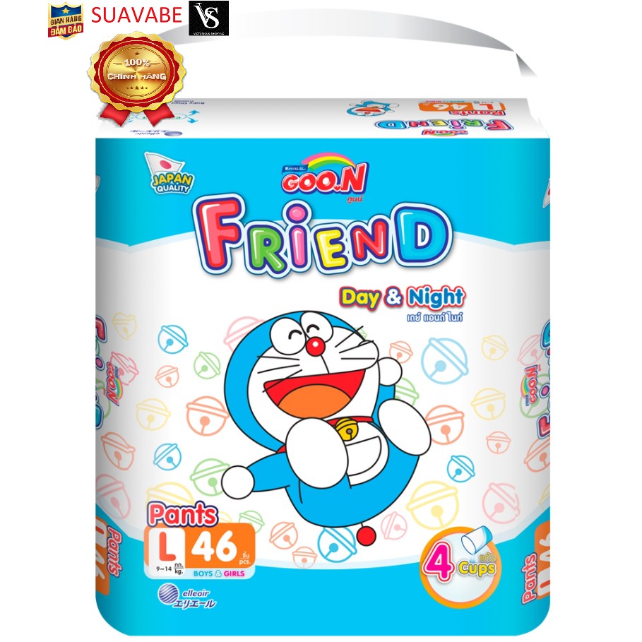 Đủ Size Tã Quần GooN Friend M54 L46 XL40 XXL34 XXXL22