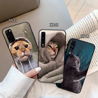 Ốp điện thoại mờ hình mèo độc đáo cho Samsung A6 Plus A7 A8 A9 J6