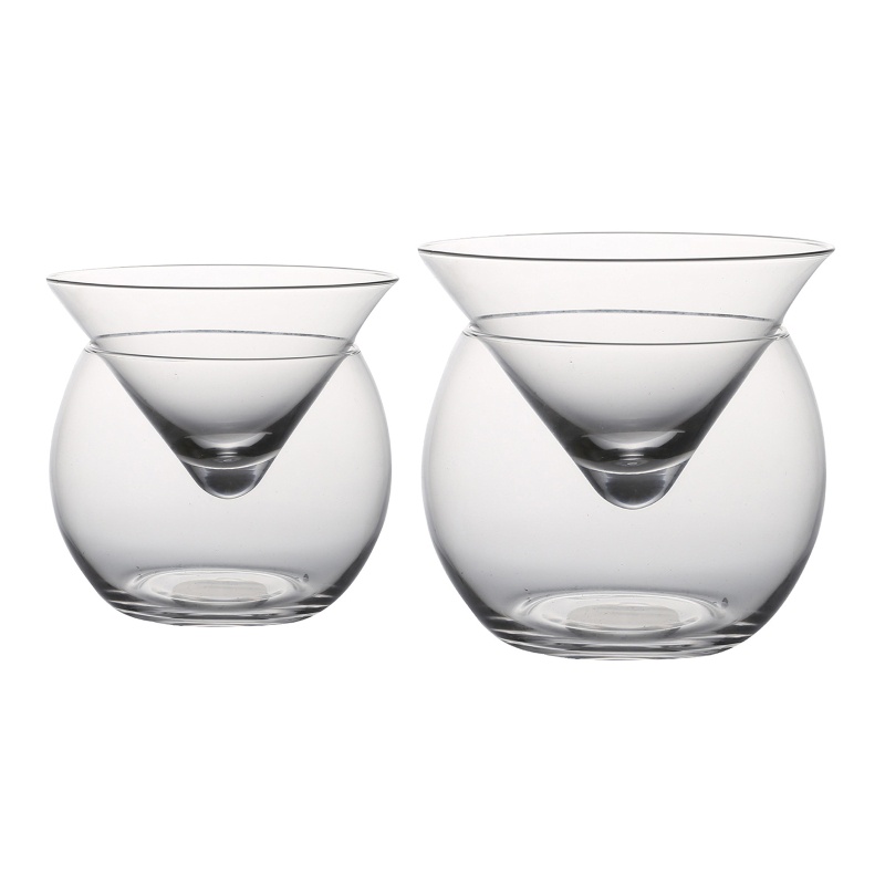 CH * Cốc Cocktail Thủy Tinh Pha Lê Đá Rượu Thủy Tinh Nón Martini Globular Set Bartender