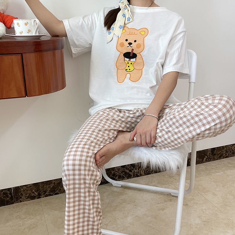 Quần ngủ kẻ sọc caro màu sắc dễ thương  | BigBuy360 - bigbuy360.vn