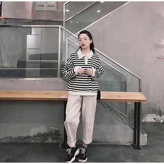 Áo SWEATER kẻ ngang (Có ảnh thật)