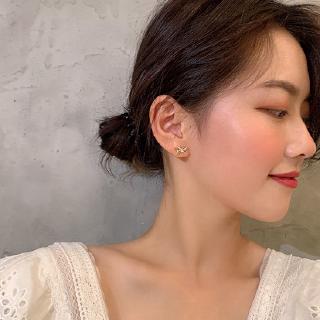 Đôi Bông Tai Hình Nơ Nạm Đá
