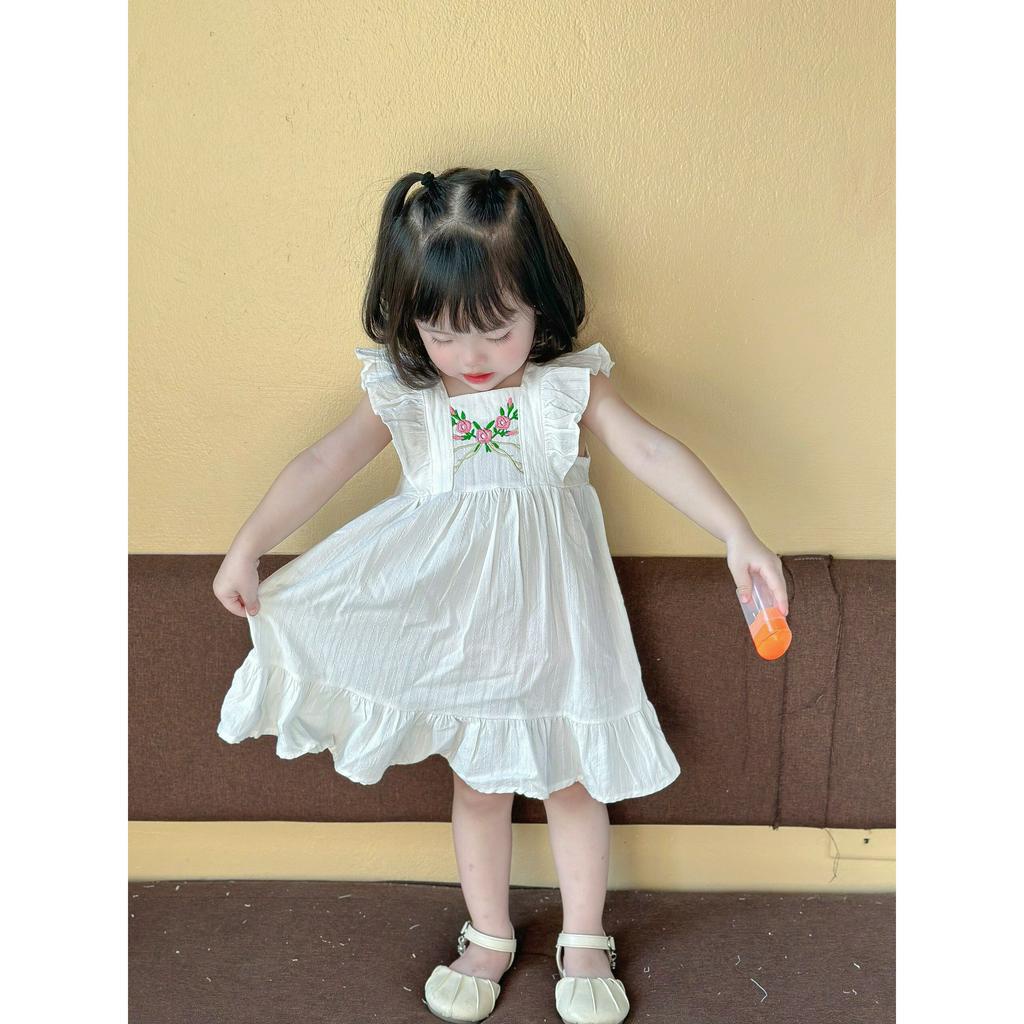 (Hàng thiết kế)(8-18kg) Váy cánh tiên hoạ tiết ngộ ngĩnh, đáng yêu cho bé gái