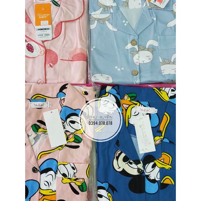 Bộ ngủ pyjama cộc tay quần đùi