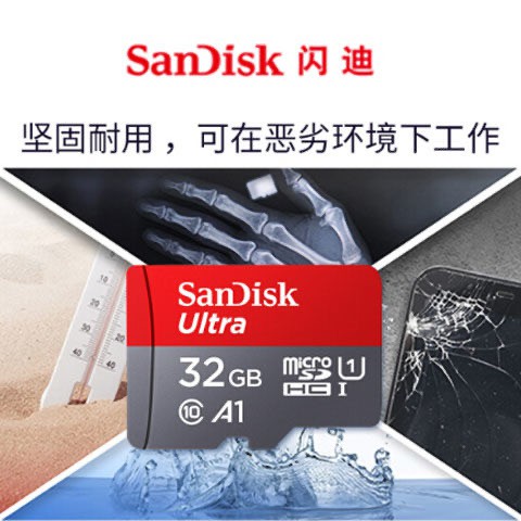 Thẻ Nhớ Sandisk 32g Class10 98mb Hỗ Trợ Thẻ Nhớ Tf Micro / Sd