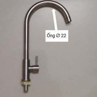 Vòi rửa chén lạnh Inox SUS 304
