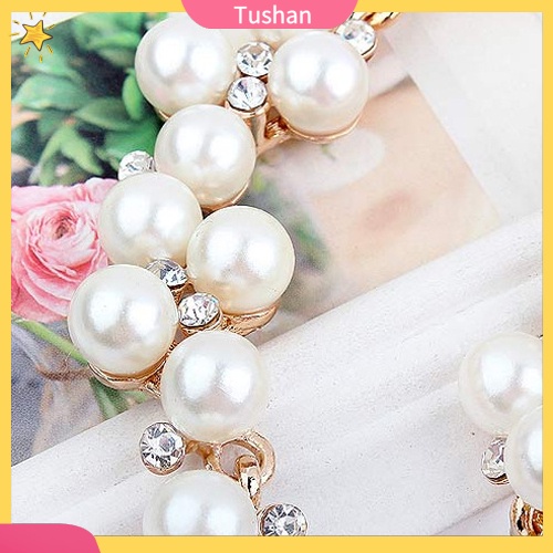 Vòng cổ đính ngọc trai giả thanh lịch làm quà tặng lễ tình nhân cho nữ