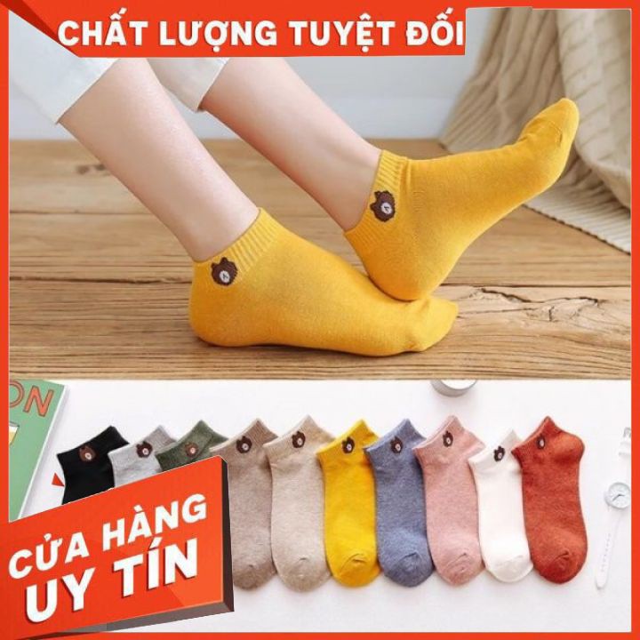 SET 10 ĐÔI TẤT GẤU THƯƠNG HIỆU QUẢNG CHÂU CAO CẤP GIÁ 35000đ