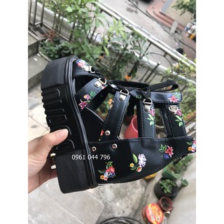 (Có hình thật) Giày Sandal nữ đế xuồng cá tính 87HOADEN