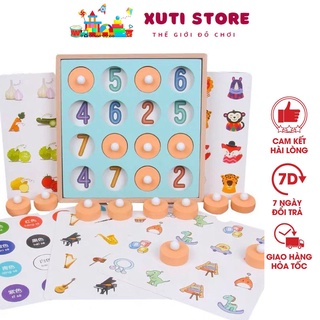 Bộ Lật Hình Tìm Cặp Giống Nhau Gồm 12 Chủ Đề Rèn Luyện Trí Nhớ Và Quan Sát Cho Bé Từ 2-5 Tuổi Xutistore