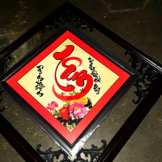 Tranh Thư Pháp chữ Tâm