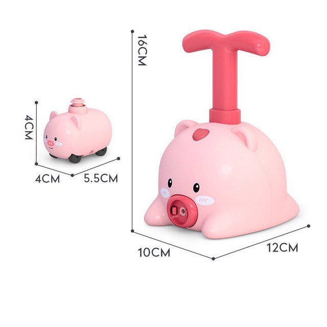 Đồ chơi xe bơm bóng cho bé hình con vật dễ thương