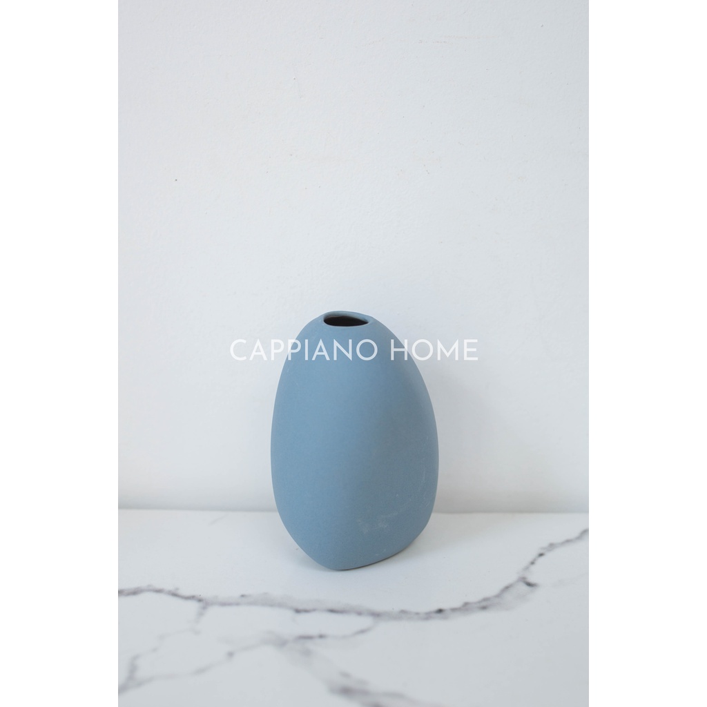 Lọ hoa gốm đơn màu nhám, lọ hoa sứ mini decor trang trí chụp ảnh quà tặng | Cappiano home