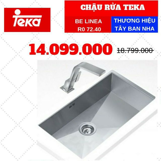 CHẬU RỬA TEKA BE LINEA R0 72.40, HÀNG NHẬP KHẨU, BẢO HÀNH CHÍNH HÃNG 02 NĂM