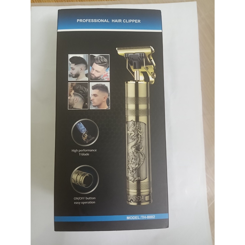 Tông đơ cắt tóc TH 8002 bấm viền sạc điện, Tăng đơ cắt tóc nam nữ pịn thay thế xịn xò