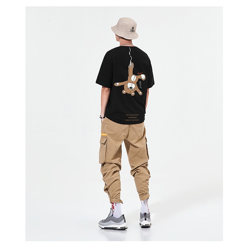 Áo Thun TN365 Funny Bear Unisex Form Rộng Nam Nữ phong cách Hàn Quốc HALEY