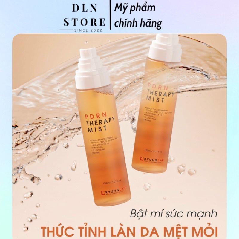 Xịt Khoáng Tế Bào Gốc KYUNG LAB PDNR THERAPY MIST, Cấp Ẩm, Phục Hồi, Bảo Vệ Da - 150ml