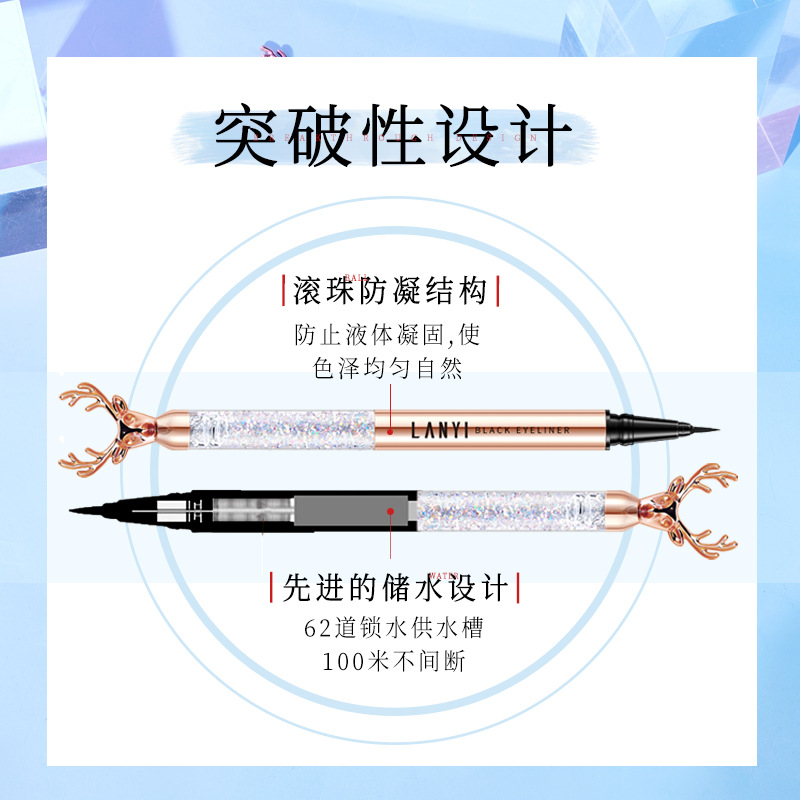 (Hàng Mới Về) Bút Kẻ Mắt Dạng Lỏng Màu Đen Chống Thấm Nước Và Không Nhòe Cho Người Mới Bắt Đầu | BigBuy360 - bigbuy360.vn