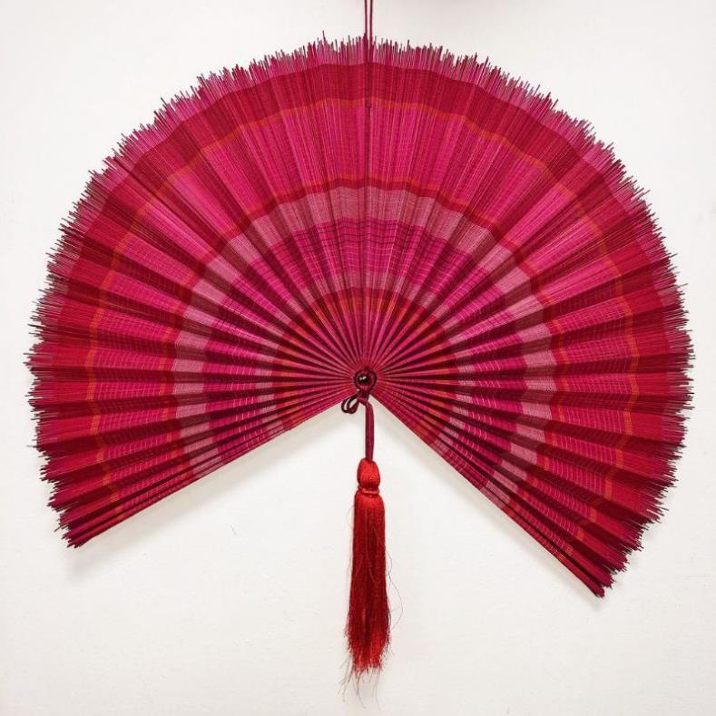 Mành tre quạt decor- Quạt lá tre/ quạt mành/quạt nan tăm decor tường - quạt mành tre