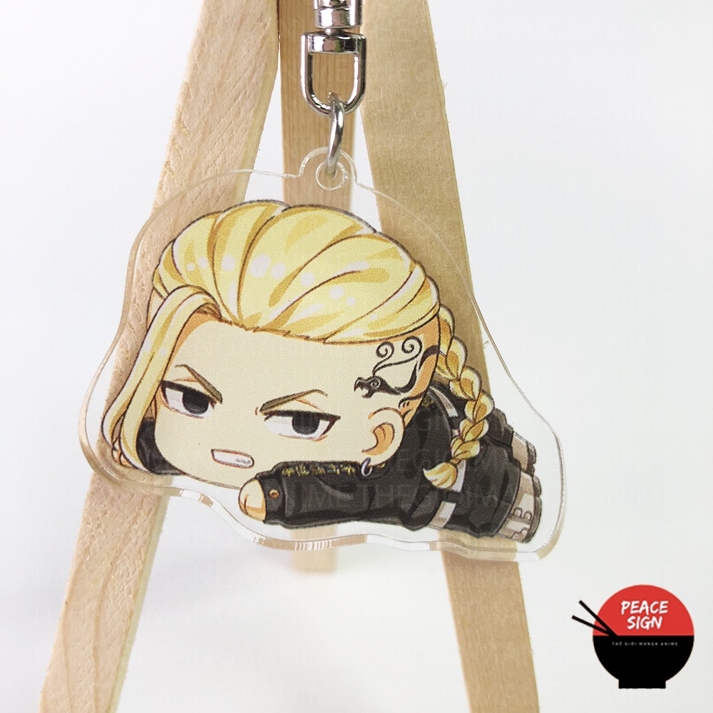 Móc khóa in hình TOKYO REVENGERS ver NẰM Kịch Trường Của Takemichi anime chibi Mica trong acrylic