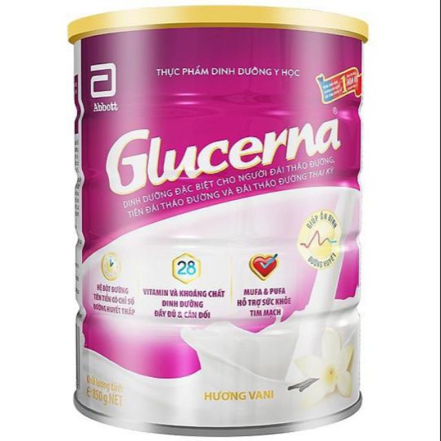 Glucena sữa bột dành cho người đái tháo đường 850g( date tháng 2/2021)