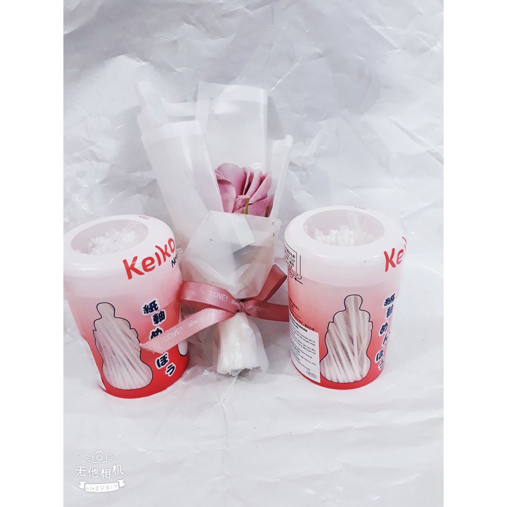 Tăm bông dùng cho trẻ sơ sinh (lọ 200 que) đầu tăm bông kháng khuẩn giúp vệ sinh tai, mũi cho trẻ sơ sinh